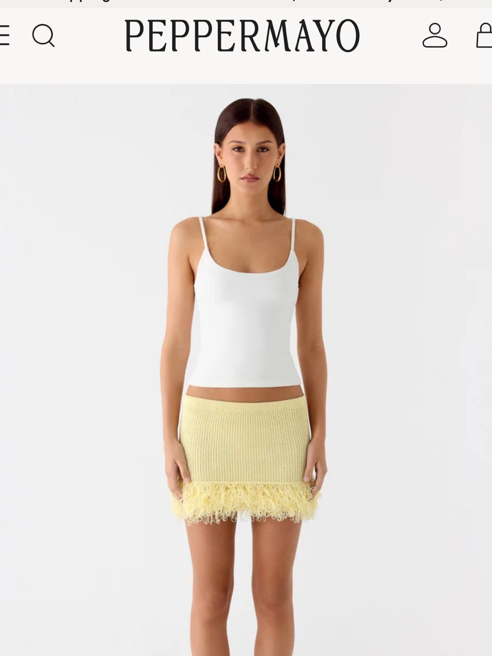 Peppermayo Elyssa Knit Mini Skirt
